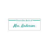 Naam van de leraar Van het Bureau van Zelfinktende Stempel (Design)