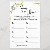 Naam van de Spice Greenery Gold Shower-game Flyer (Voorkant)