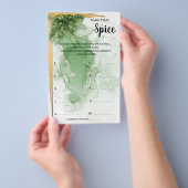 Naam van de Spice Tropical Vrijgezellenfeest Game Flyer (Hand)