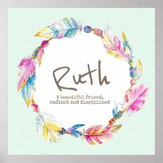 Naam van de waterverf van de doether: Ruth Poster