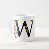 Naam van de wegfietsbrief koffiemok (Voorkant links)