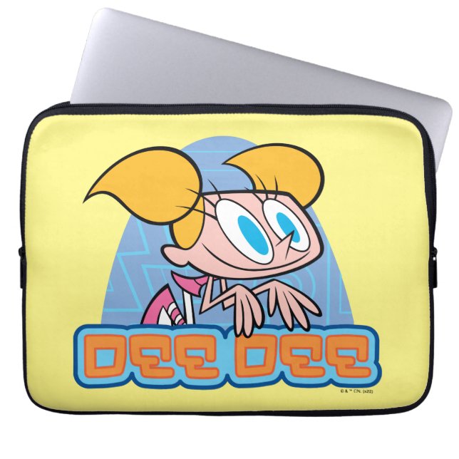 Naam van dee dee-teken laptop sleeve (Voorkant)