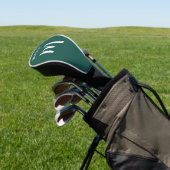 Naam van Emerald Green Monogram Golfheadcover (Insitu)