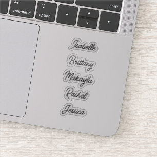 Naam van gast Sticker label