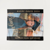 Naam van het Afstuderen fotojaar met honorendiplom Wandkleed (Voorkant (horizontaal))