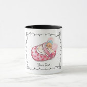 Naam van het Cute Teddy Bear Monogram Mok (Midden)
