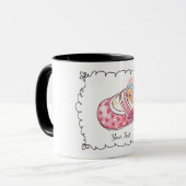 Naam van het Cute Teddy Bear Monogram Mok (Voorkant links)