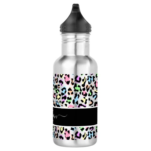 Naam van het Leopard-monogram van het dier Waterfles (Rechts)