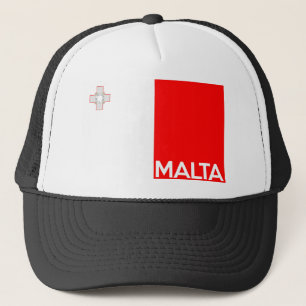 naam van het malta - landenvlaggensymbool trucker pet