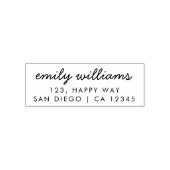 Naam van het Manuscript van het Adres van de terug Zelfinktende Stempel (Design)