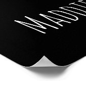 Naam van hiphop-danseres poster (Hoek)