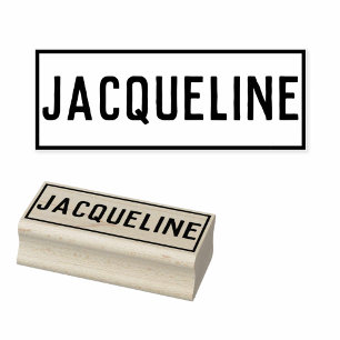 Naam van Jacqueline Rubberstempel