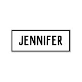 Naam van Jennifer Rubberstempel (Afrduk)