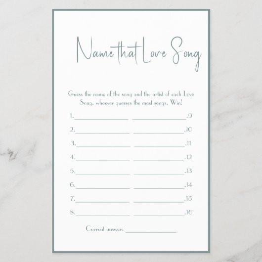 Naam van liefdessliergame flyer (Voorkant)