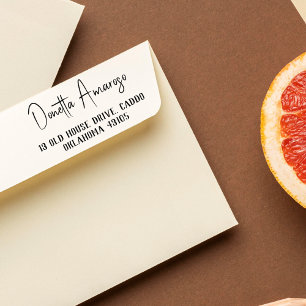 Naam van retouradres Casual minimalistische kallig Zelfinktende Stempel