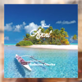 Naam van vakantie-eiland raamsticker (Vel 2)