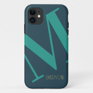 Naam Vet Monogram iPhone 11 Hoesje