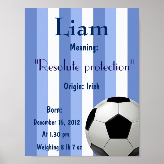 Naam voetbal: poster (Voorkant)