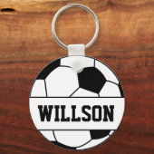 Naam voetbal sleutelhanger (Voorkant)