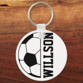 Naam voetbal sleutelhanger (Voorkant)