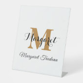 Naam voetstuk - Gepersonaliseerd gebeurtenisaccent Reclamebord Met Voetstuk (Voorkant)