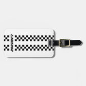 Naam Volledig aangepaste kleuren Dubbele gecheckte Bagagelabel (Voorkant horizontaal)