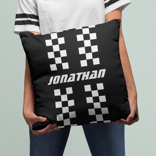 Naam Volledig aangepaste kleuren Dubbele gecheckte Kussen (Creator heeft geüpload)