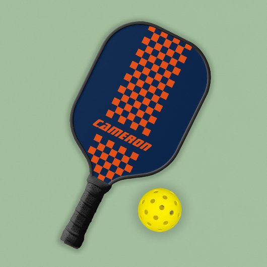 Naam Volledig aangepaste kleuren Dubbele gecheckte Pickleball Paddle