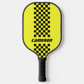 Naam Volledig aangepaste kleuren Dubbele gecheckte Pickleball Paddle (Voorkant)