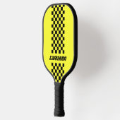 Naam Volledig aangepaste kleuren Dubbele gecheckte Pickleball Paddle (Links)