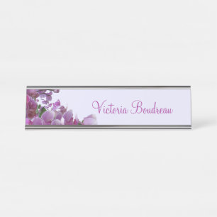Naam voor wandbekleding of bureau Orchids Paarse l Naambordje