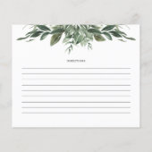 Naam vulblad Ontvangkaart (Achterkant)