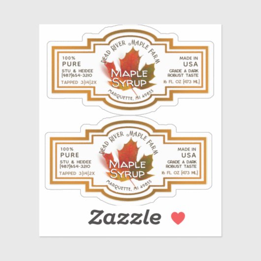 Naam Waterbestendige Vinylmantel met leder Sticker (Vel)