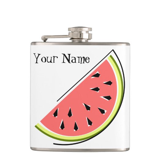 Naam Watermelon Slice Heupfles (Voorkant)