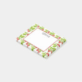 Naam Waterverf rode aardbei Post-it® Notes (Schuin)