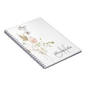 Naam waterverf Wilde Bloem Notitieboek (Rechterzijde)