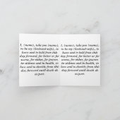 (Naam)Wedding Vows(Datum) Kaart (Binnen)