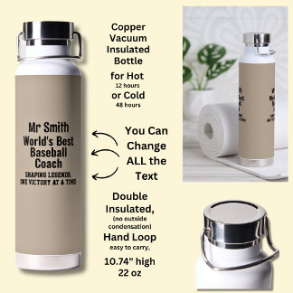 Naam, Werelden Beste honkbalcoach - Legends Waterfles