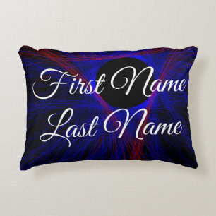 Naam wijzigen Geometrische driehoek Accent Pillow Kussen