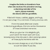 Naam wijzigen Oma's Bezoek Floral Draagtas