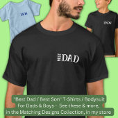 Naam wijzigen Tekst, Beste vader, Matching Father  T-shirt