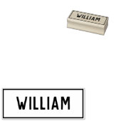 Naam William Rubberstempel (Gestempeld)