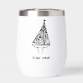 Naam zeilboot (Achterkant)