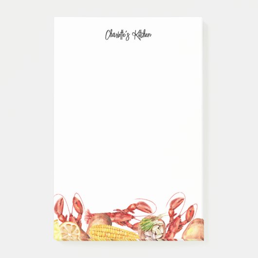 Naam zomerfeest kreeft koken post-it® notes (Voorkant)