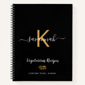 Naam zwart werkboek ontvangen notitieboek (Voorkant)