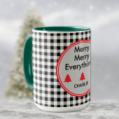 Naam, Zwart & Wit Buffalo Check 15oz. combo Mok