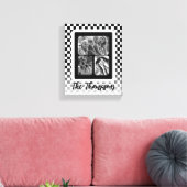 Naam zwart-wit fotocollage canvas afdruk (Insitu (Woonkamer))