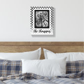 Naam zwart-wit fotocollage canvas afdruk (Insitu (Slaapkamer))