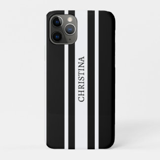 Naam Zwarte Design, Aangepaste Naam Zwart iPhone 11 Pro Hoesje