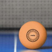 Naam: Zwarte/Oranje Halloween Iconic Silhouettes Pingpongballen (Net)